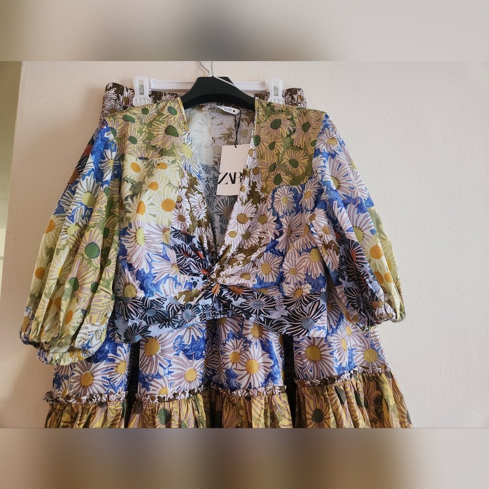 Zara Printed crop top SZ  S, L, XL BNWT - Picture 4 of 6